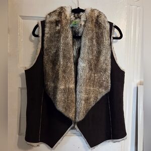 C&C California Faux Fur Reversible Vest